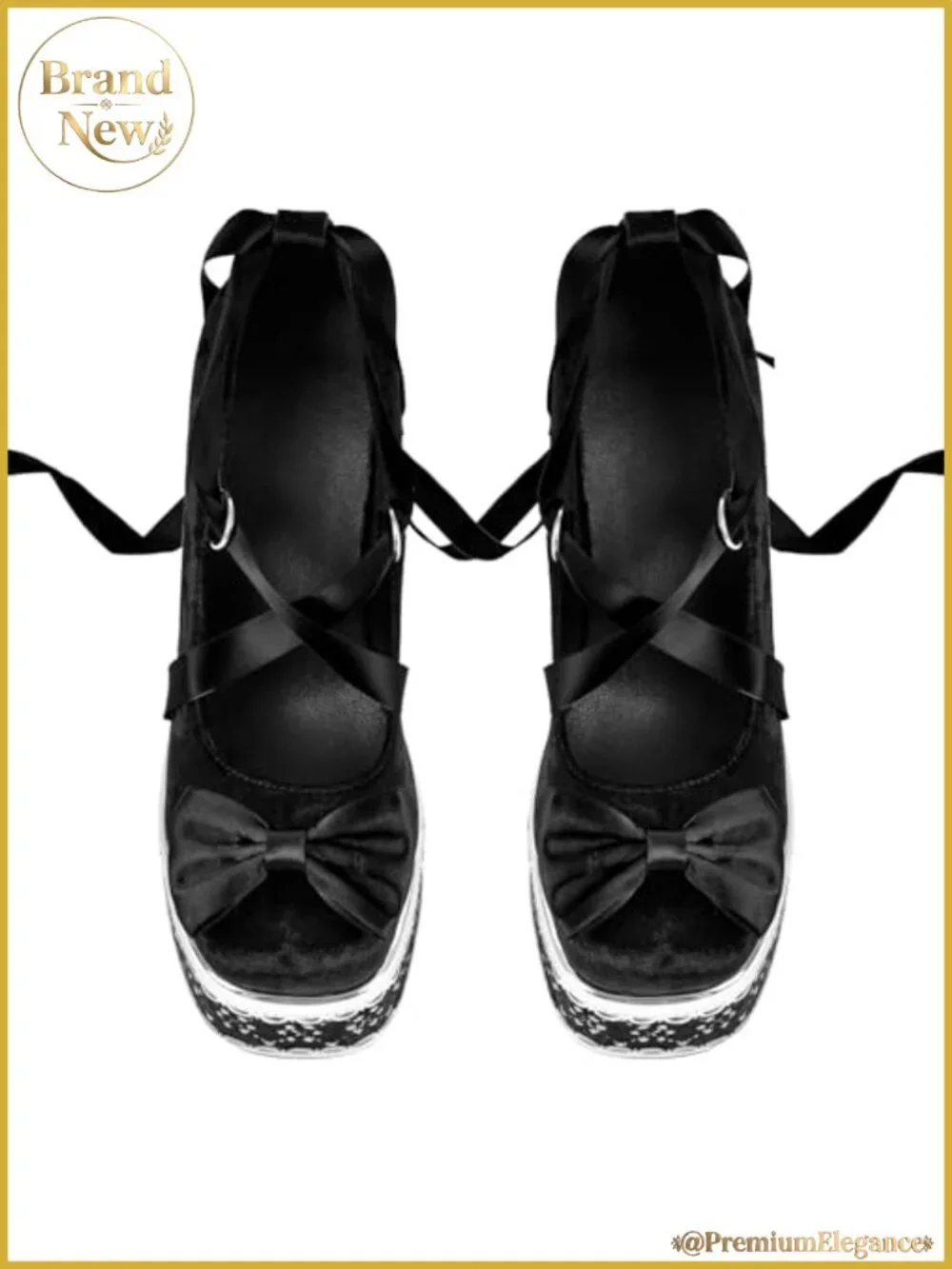High Platform Chunky Heel Ankle Strap Closed Toe Pumps Party Shoes